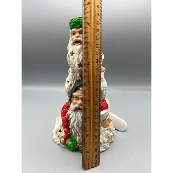 The Many Faces of Santa Lighted Figurine - Picture 5 of 16